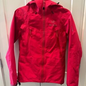 Arc'teryx Hot Pink Waterproof Hooded Jacket